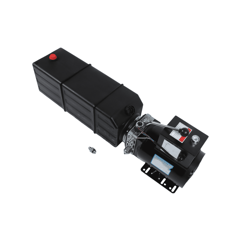 Hydraulic Power Unit 15 Quart Single Acting AC220-240V for Car Lifting Dump Trailer - Sinocmp