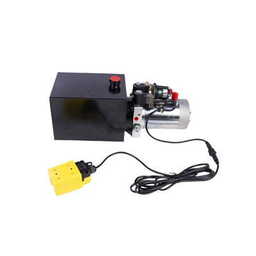 Hydraulic Power Unit 8 Quart Double Acting DC 12V for Car Lifting Dump Trailer