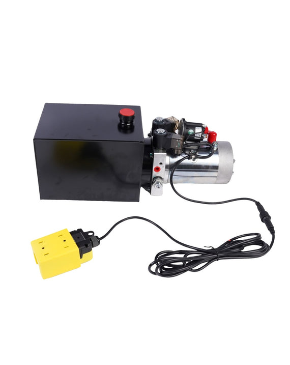 Unité de puissance hydraulique 8 litres, Double effet DC 12V pour remorque à benne basculante de levage de voiture