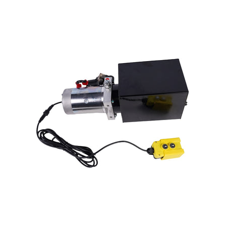 Hydraulic Power Unit 8 Quart Double Acting DC 12V for Car Lifting Dump Trailer - Sinocmp