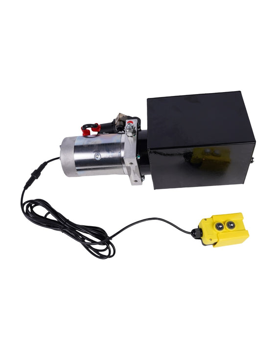 Unité de puissance hydraulique 8 litres, Double effet DC 12V pour remorque à benne basculante de levage de voiture