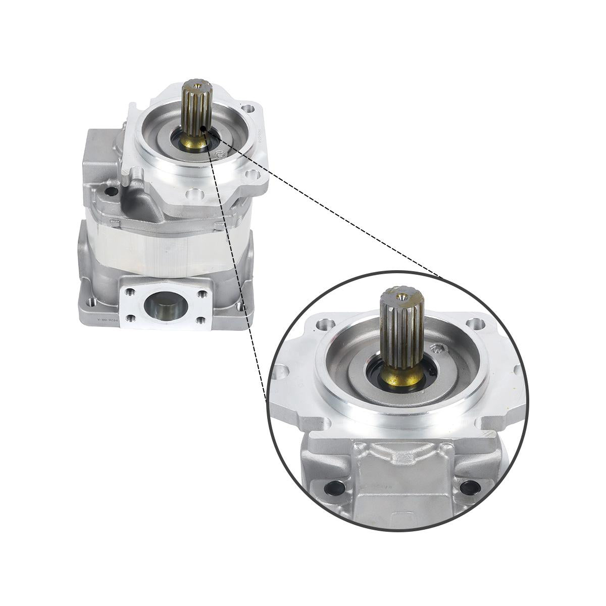 Hydraulic Pump 705-21-38100 for Komatsu Wheel Loader WA380-5 WA380-5L - Detail