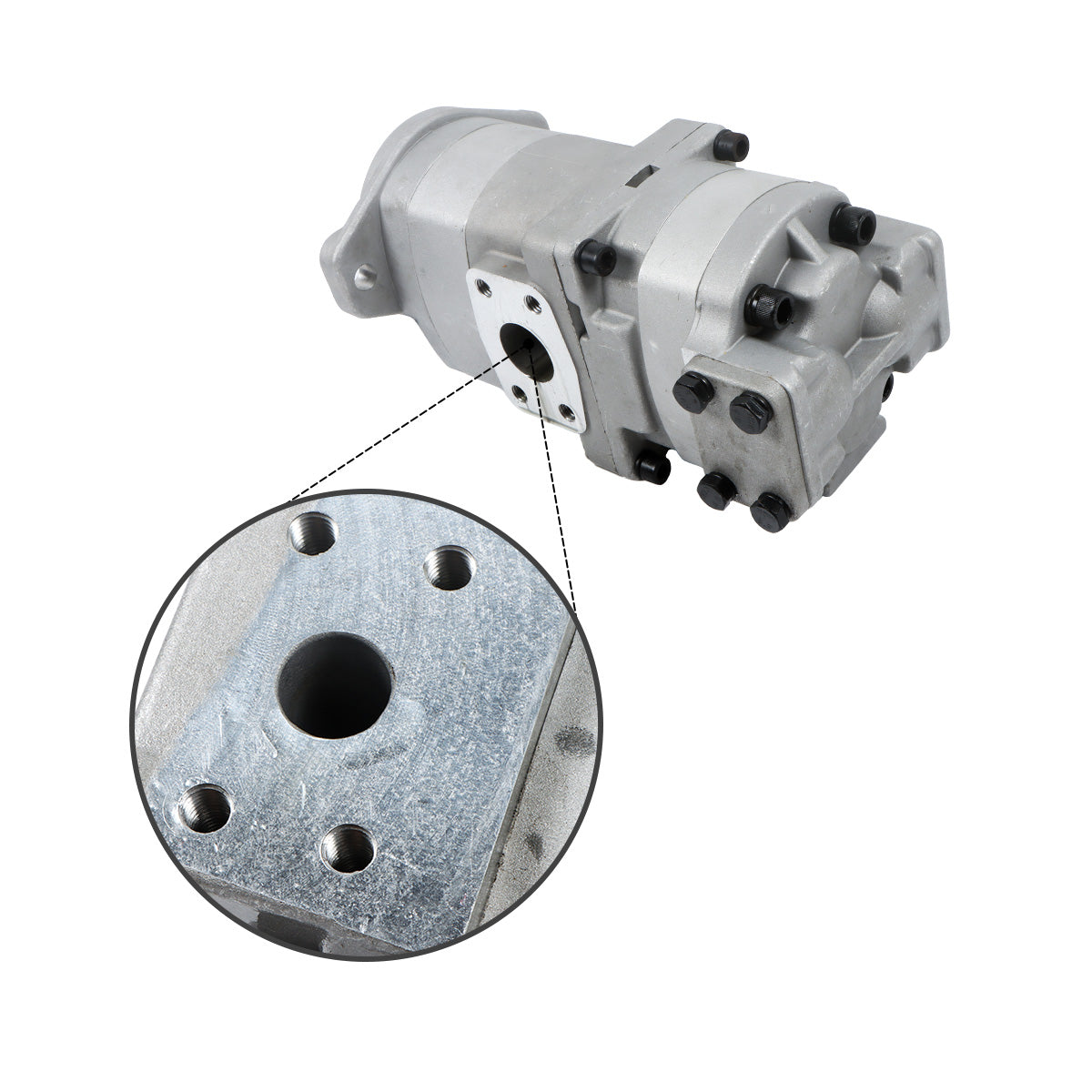 Hydraulic Pump 705-51-20180 for Komatsu Wheel Loader WA150-3-X WA150-1 WA180PT-3 - Detail