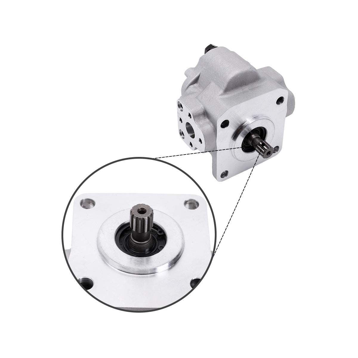 Hydraulikpumpe AM876753 AM876753-A für John Deere Traktor 770 790 870 970 990 - Detail