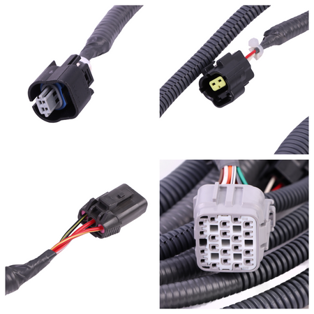 Hydraulic Pump Wiring Harness 2052447H for Hitachi ZX450-3 ZX470-3 ZX450-3F Engine - Plug Detail