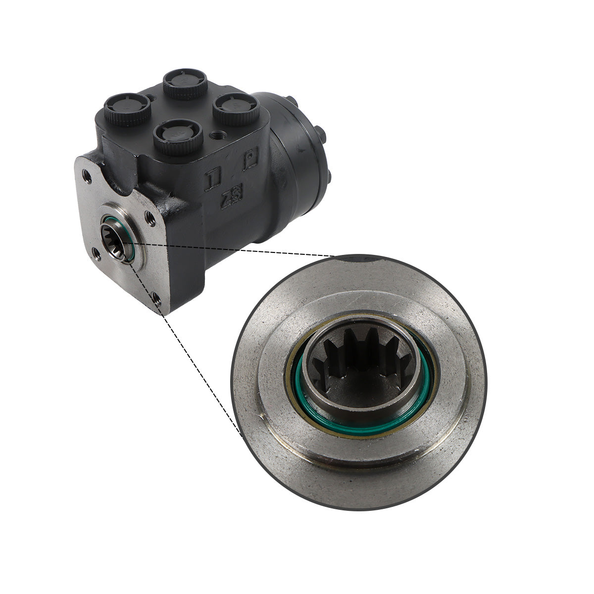 Válvula de dirección hidráulica 211-1010-002 211-1010 150N0028 101-1-160-F para Eaton Char-Lynn - Detalle