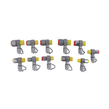 Conjunto de acoplamento giratório hidráulico, 11 pacotes, testador de conector para reparo, escavadeira, máquinas de construção, sistema hidráulico
