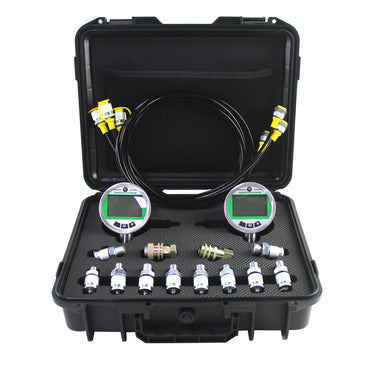 Kit de prueba de presión hidráulica digital 2 medidores 80MPA*2