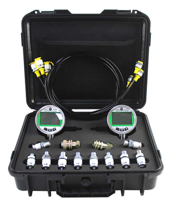Digital Hydraulic Pressure Test Kit 2 Gauges 80MPA*2