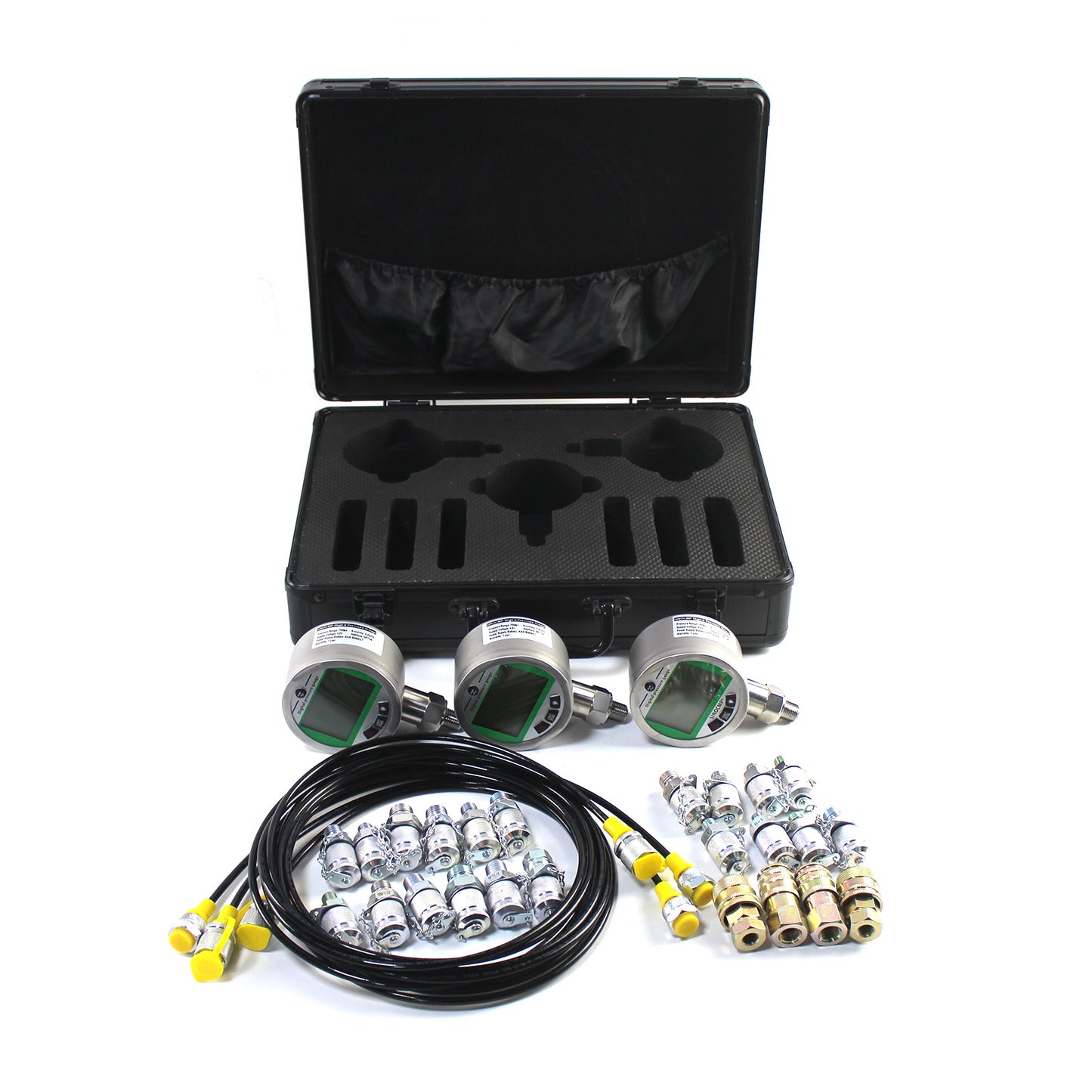 3 Gauges 16MPA*1/70MPA*2 Digital Pressure Gauge Kit for Excavators ...