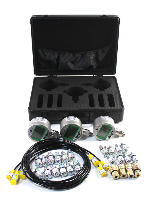 3 Gauges 16MPA*1/70MPA*2 Digital Pressure Gauge Kit for Excavators