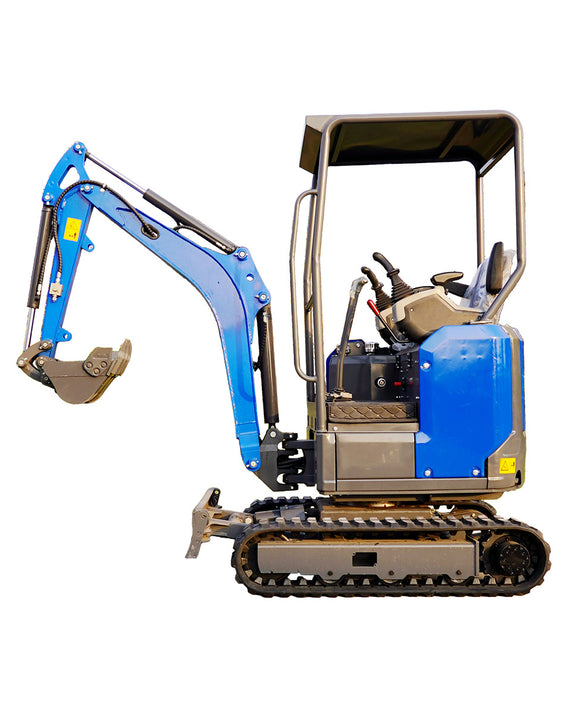 Miniexcavadora KT16 de 1,5 toneladas con motor diésel Kubota D722