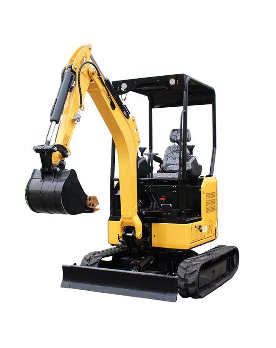 Miniescavadeira KT20 de 2 toneladas com motor diesel Yanmar