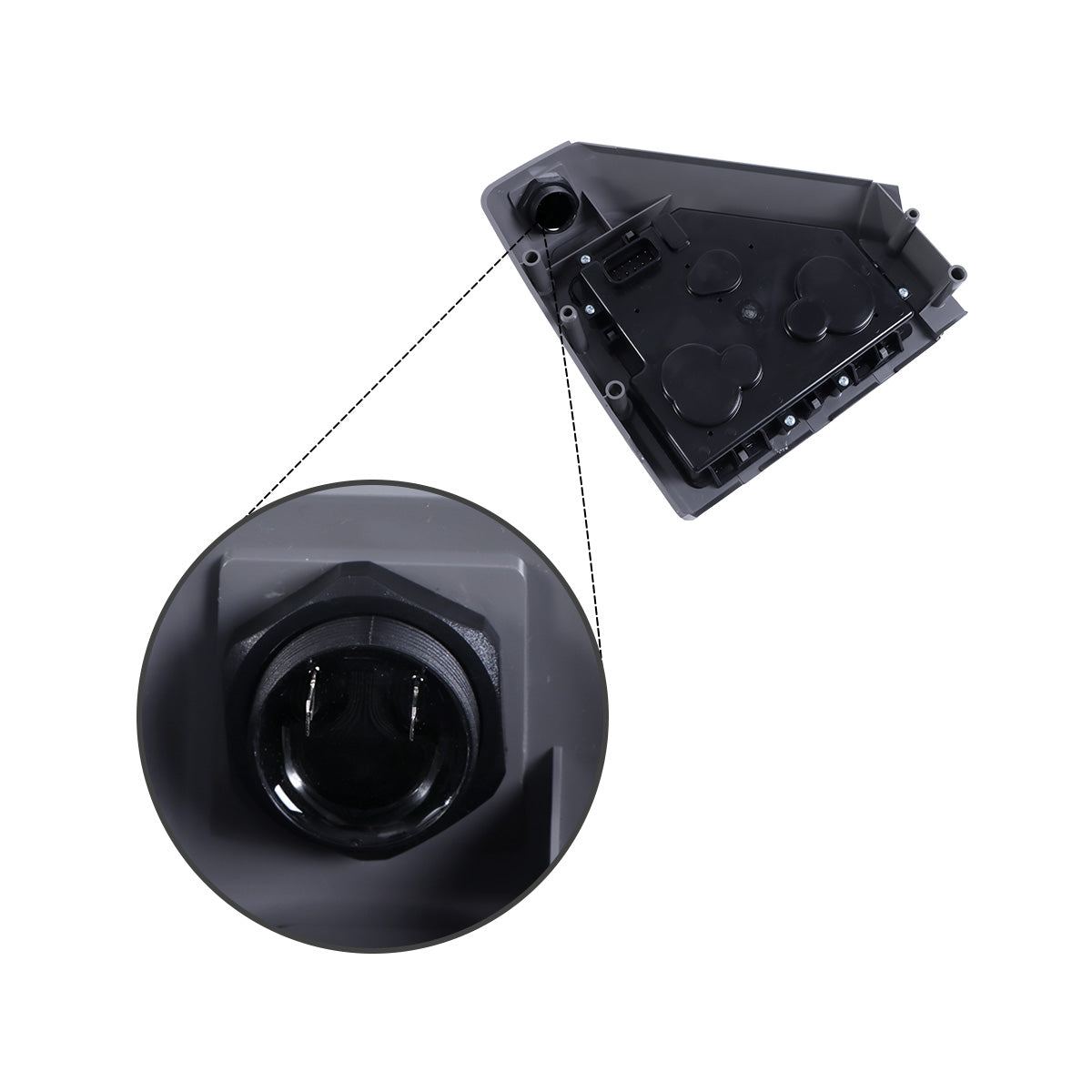 Panel de instrumentos izquierdo 6689754 para cargadora compacta Bobcat 751 753 763 773 863 873 883 - Detalle del enchufe