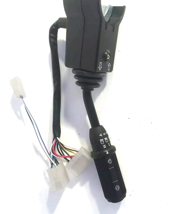 Interrupteur de colonne d'essuie-glace pour lumières, main droite 701-21202 70121202 pour rétrocaveuses JCB