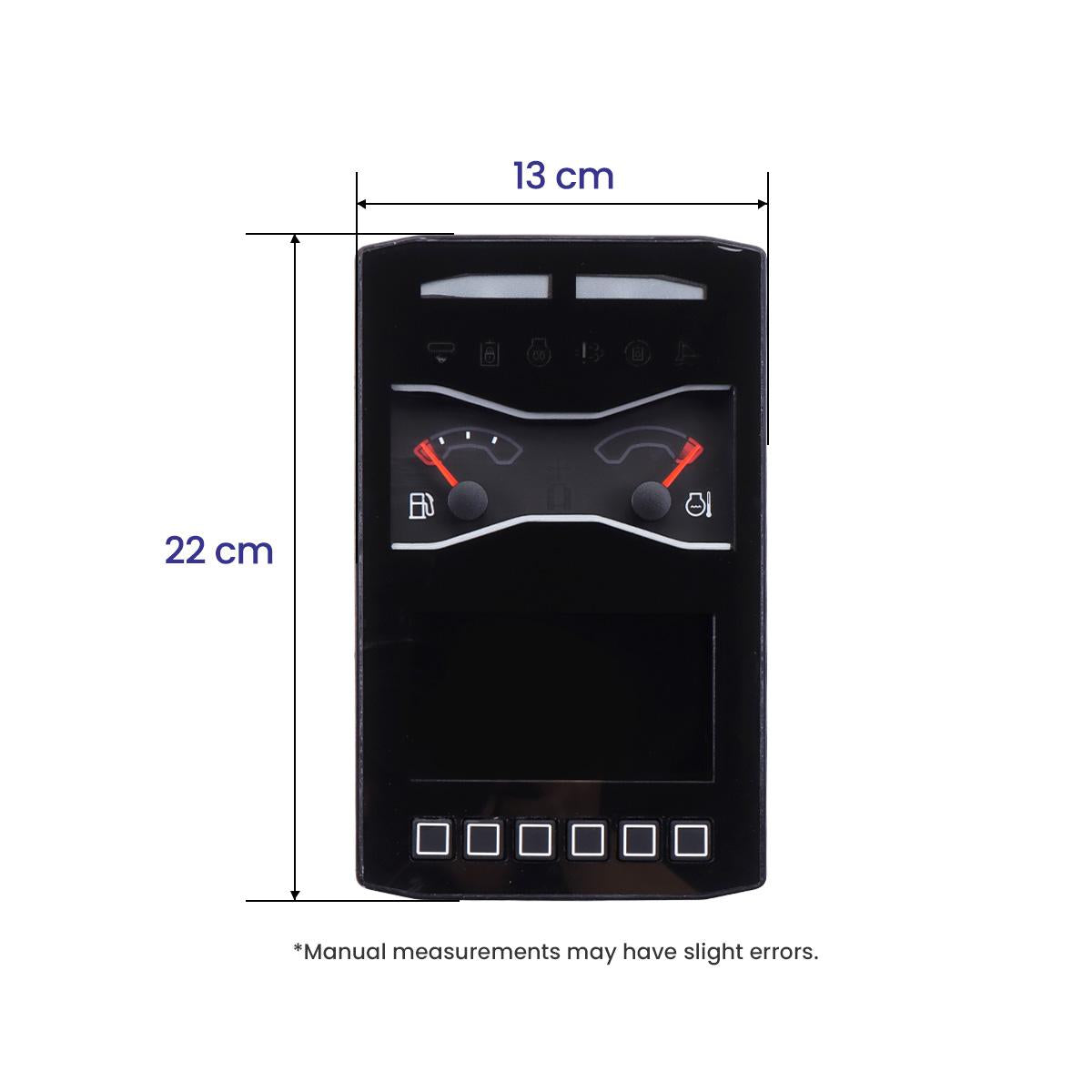 Monitor Display Panel 520-6242 for Caterpillar Excavator 301.7CR - Dimension