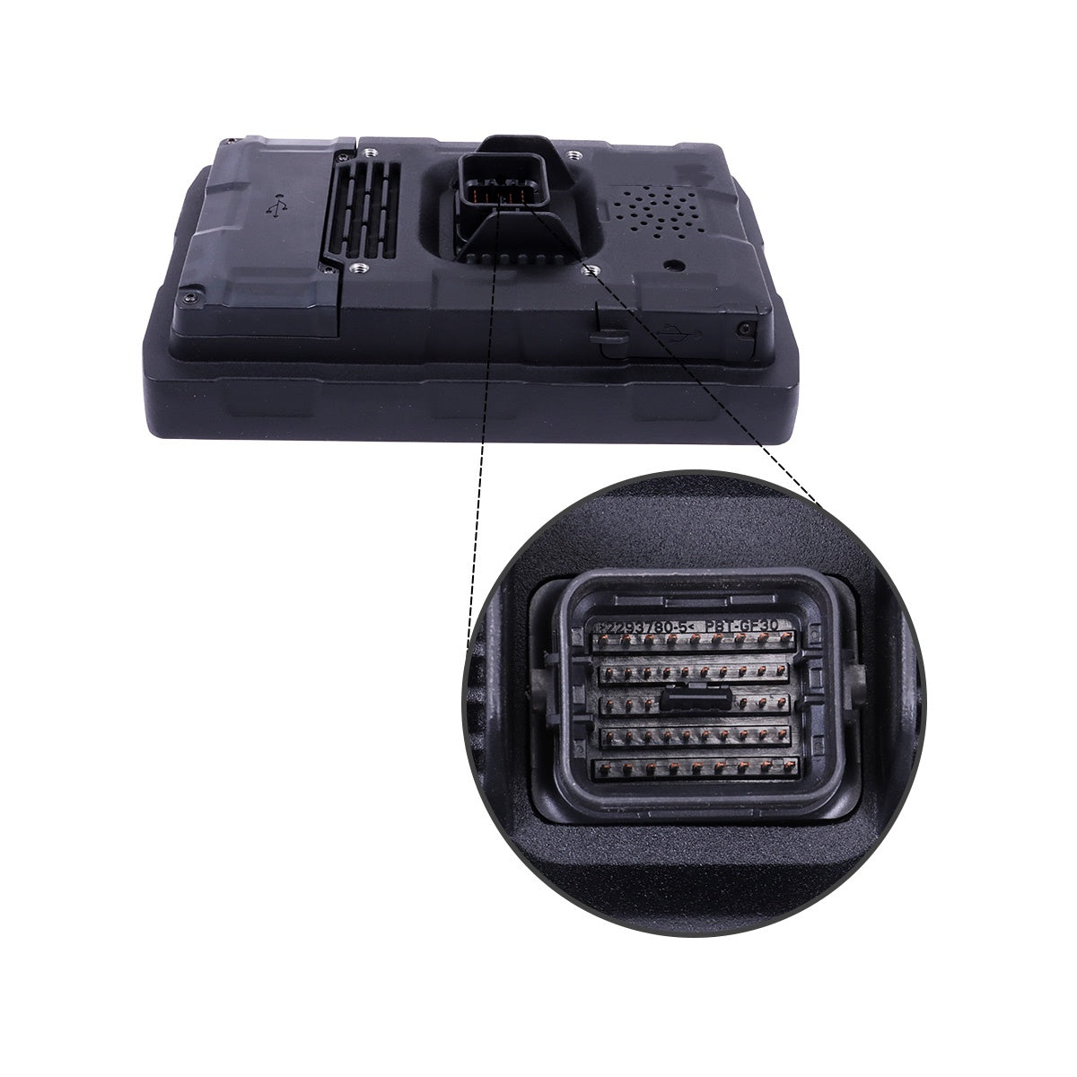 Monitor Display Panel 584-5631 490-5873 for CAT Excavator E320GC E336GC 320GX - Plug Detail