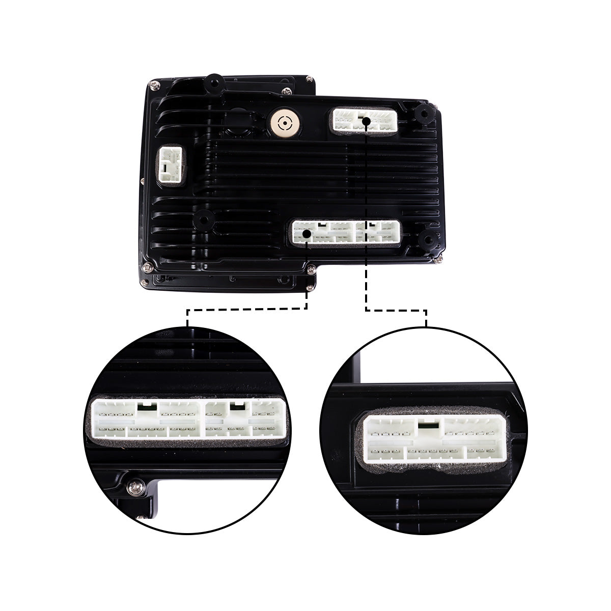Monitor Display Panel 7835-35-2005 for Komatsu Excavator PC228USLC-10 PC210LC-10 - Plug Detail