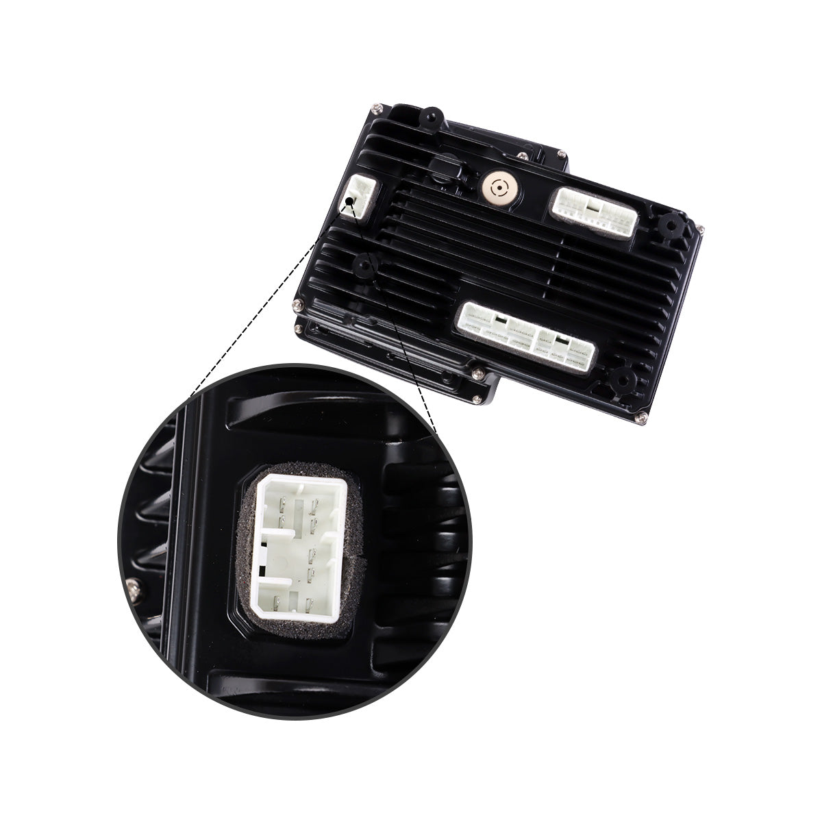 Monitor Display Panel 7835-35-2005 for Komatsu Excavator PC228USLC-10 PC210LC-10 - Plug Detai