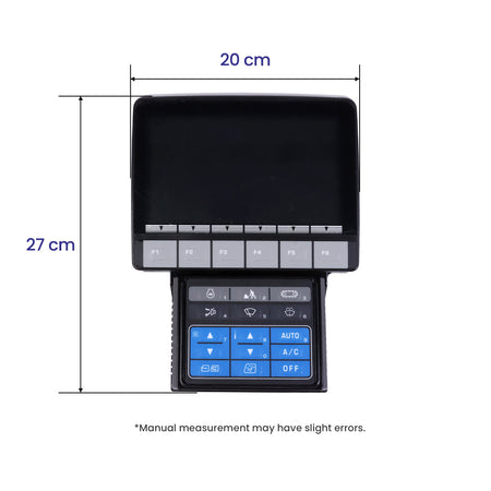 Monitor Display Panel 7835-35-2005 for Komatsu Excavator PC228USLC-10 PC210LC-10 - Dimension
