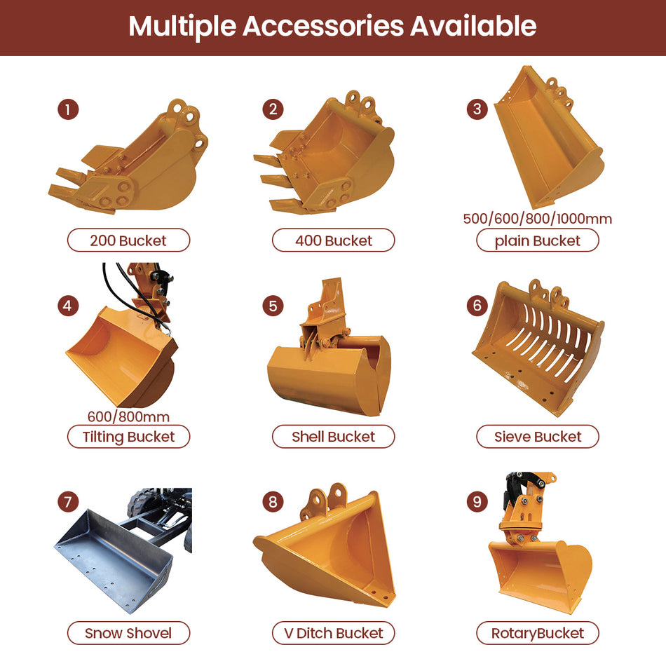 Multiple Accessories Available