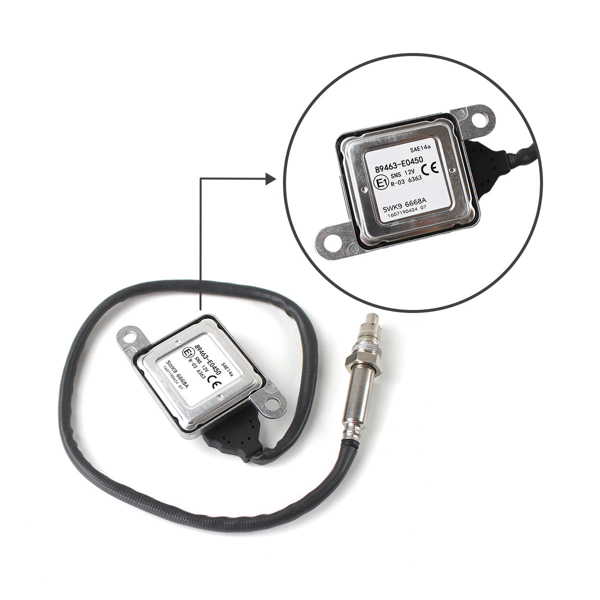 Nitrogen Oxide Sensor 89463-E0450 5WK96668A Nox Sensor for Toyota Hino