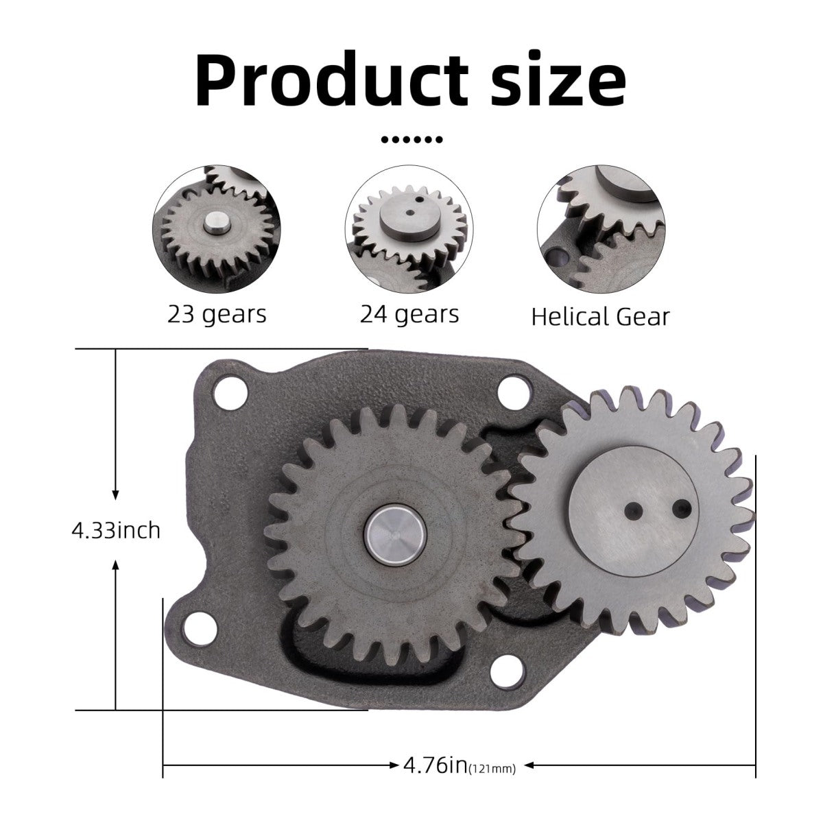 Oil Pump 4939587 for Cummins BS3 5.9L B Engine - Detail