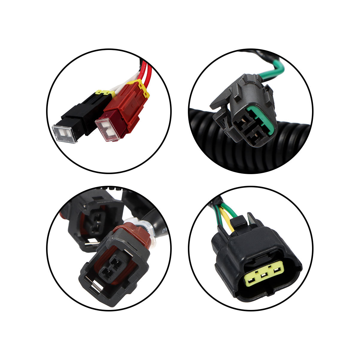 Outer External Wiring Harness 0001847 0001049 for Hitachi - Plug Detail