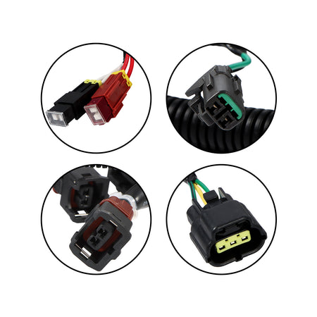 Outer External Wiring Harness 0001847 0001049 for Hitachi - Plug Detail