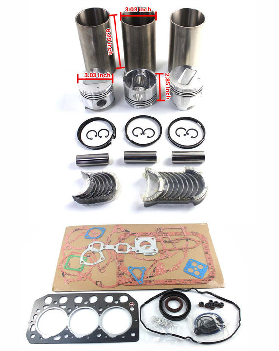 Kit de reconstrução de revisão do motor S3L S3L2 para Mitsubishi S3L2 S3L EB250 EB300 EB306