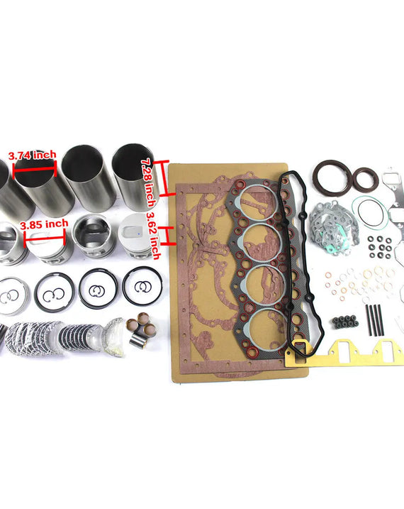 Kit de reconstrução de motor S4E2 para trator de esteira Mitsubishi BD2G-2B5