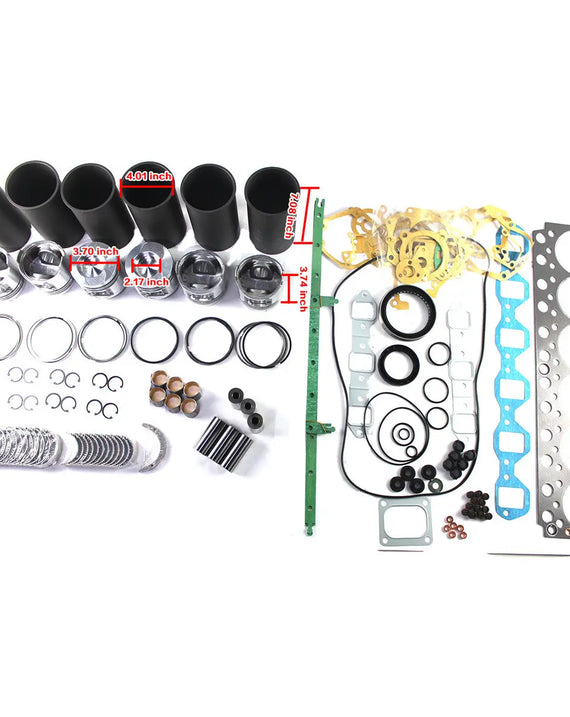 Kit de reconstrução de motor S6D95 6D95L para escavadeira Komatsu PC200-6 PC220-6 PC180-3