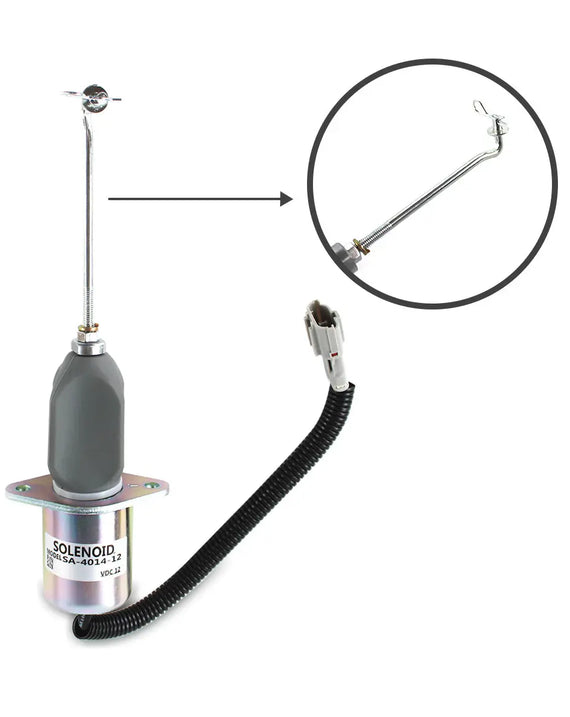 Válvula solenóide de desligamento de combustível SA-4014-12 para Cummins Mitsubishi