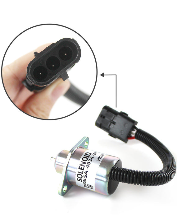 Solenóide de parada de combustível SA-4934-24 24V para Perkins Hyster 2848A279 2848A271