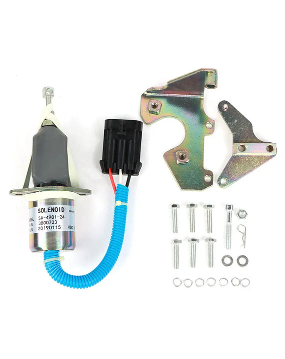 Solenóide de desligamento de combustível SA-4981-24 24V para motor diesel Cummins