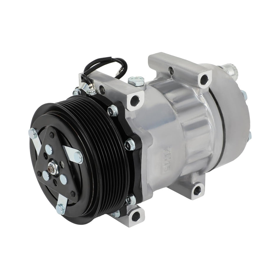 SD7H15 Air Conditioning Compressor 851008660 12V 8PK for Ford F-650 F-750 5.9L 6.0L 7.2L Engine - Sinocmp