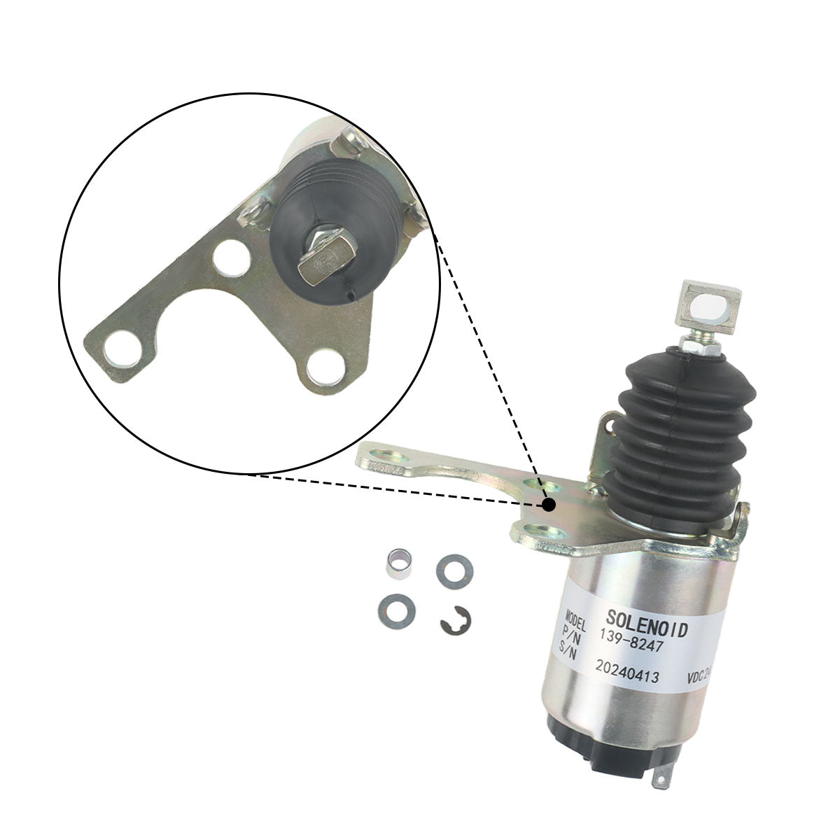 Shut Off Solenoid 139-8247 for CAT Engine C-9 C9 3126E C7 Shut Off Solenoid 139-8247 for CAT Engine C-9 C9 3126E C7