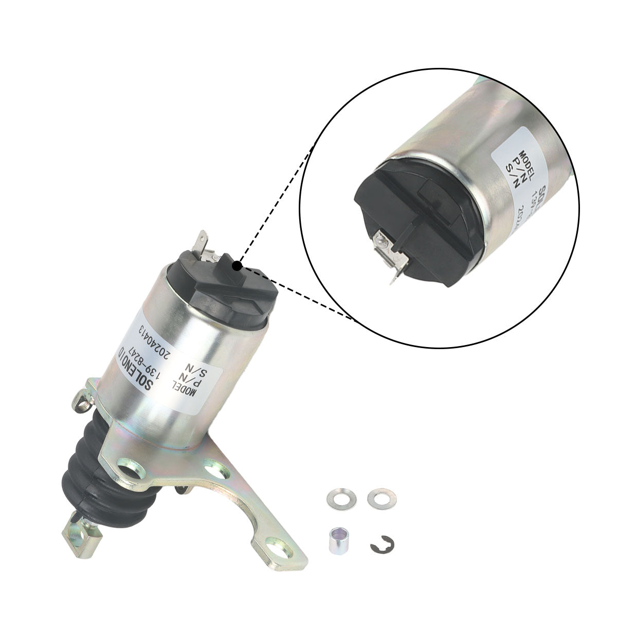 Shut Off Solenoid 139-8247 for CAT Engine C-9 C9 3126E C7
