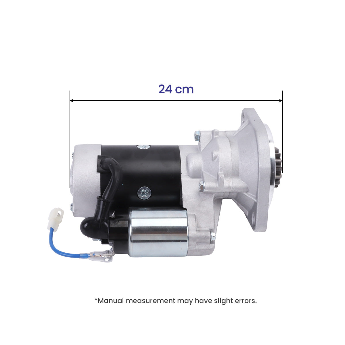 Starter Motor 12915077010 129150-77010 S114408 12V 15T 1.6kW for Yanmar Engine 3TNB80U 3TNB82U 3TNB84U - Dimension