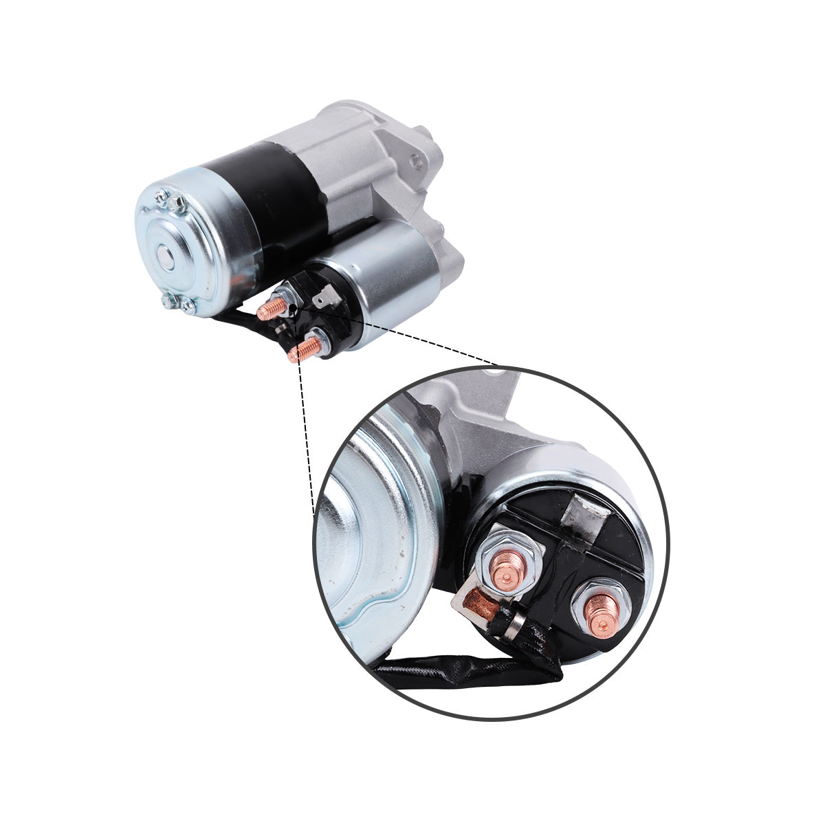 Starter Motor 12V 1.2KW 16824-63013 for Kubota Engine D902 D902E - Detail