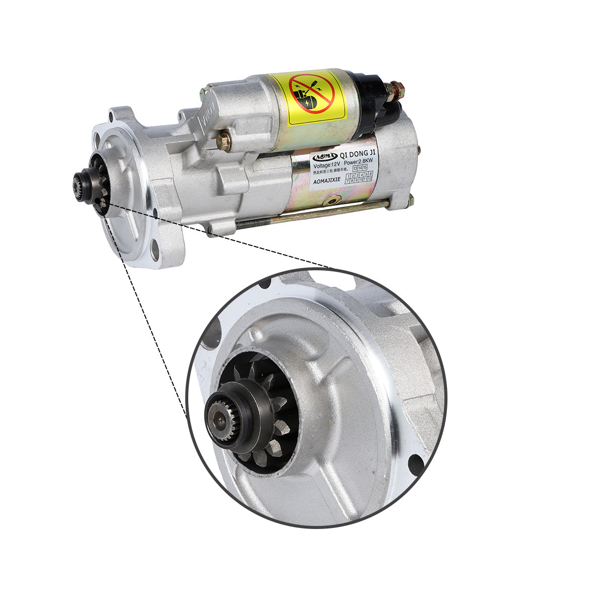 Anlasser 12V 11T 3,2KW M008T77071 für Isuzu Motor 4JB1 Daewoo Bagger DH55 - Sinocmp