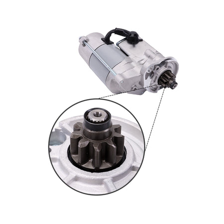 Starter Motor 12V 2.0kW 9T 17123-63013 17123-63016 for Kubota Engine D1703 D1803 V2203 V2403 Excavator KX121-3 KX161-3 - Detail
