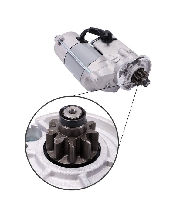 Motor de arranque 12V 2.0kW 9T 17123-63013 17123-63016 para motor Kubota D1703 D1803 V2203 V2403 excavadora KX121-3 KX161-3