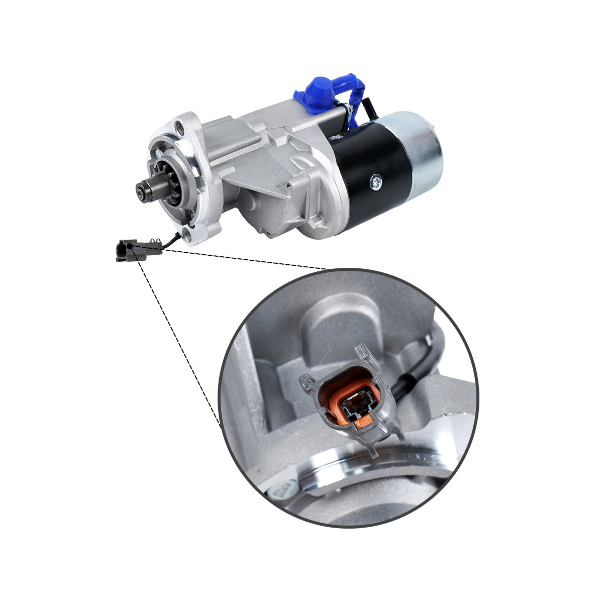 Anlasser 12V 2,7KW 11T 28100-23660-71 für Toyota Gabelstapler 6FD10-30 7FD10-30 - Detail