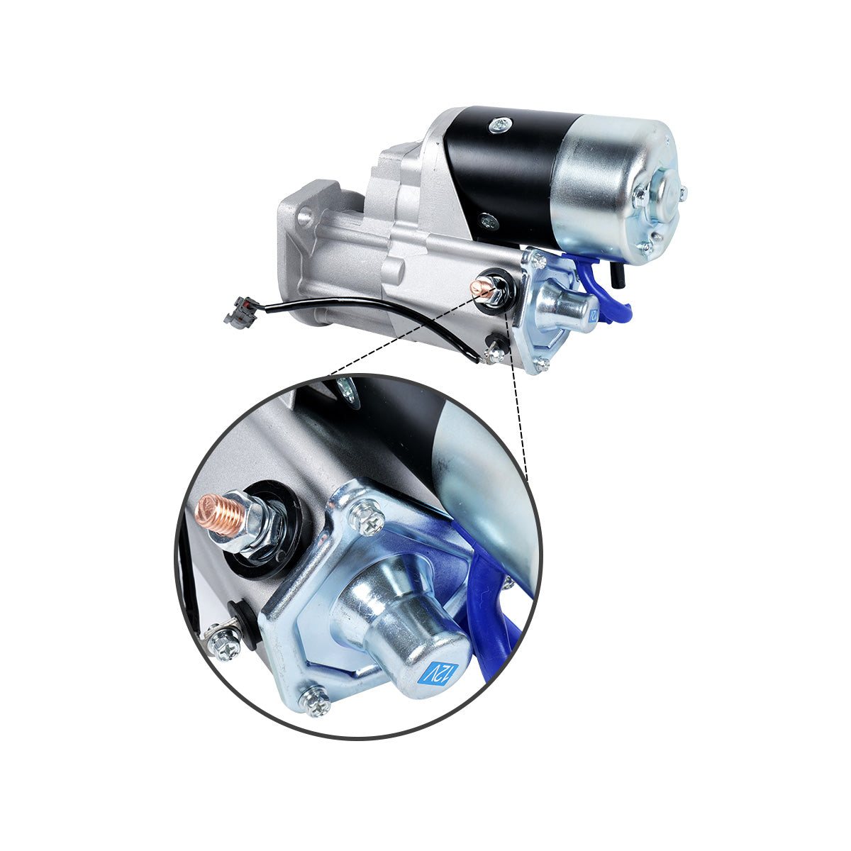 Anlasser 12V 2,7KW 11T 28100-23660-71 für Toyota Gabelstapler 6FD10-30 7FD10-30 - Sinocmp