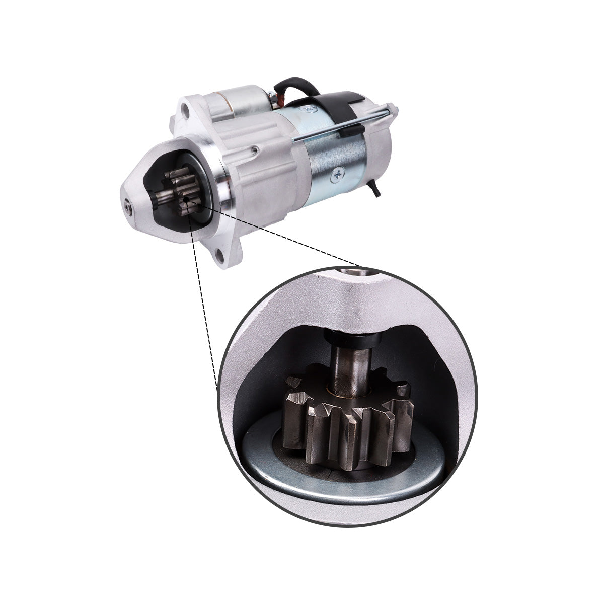 Starter Motor 12V 3.0kW 10T 2873K405 2873K624 428000-1290 for Perkins Engine 1104D-E44T 1104C-E44TA 1104C-44 - Detail