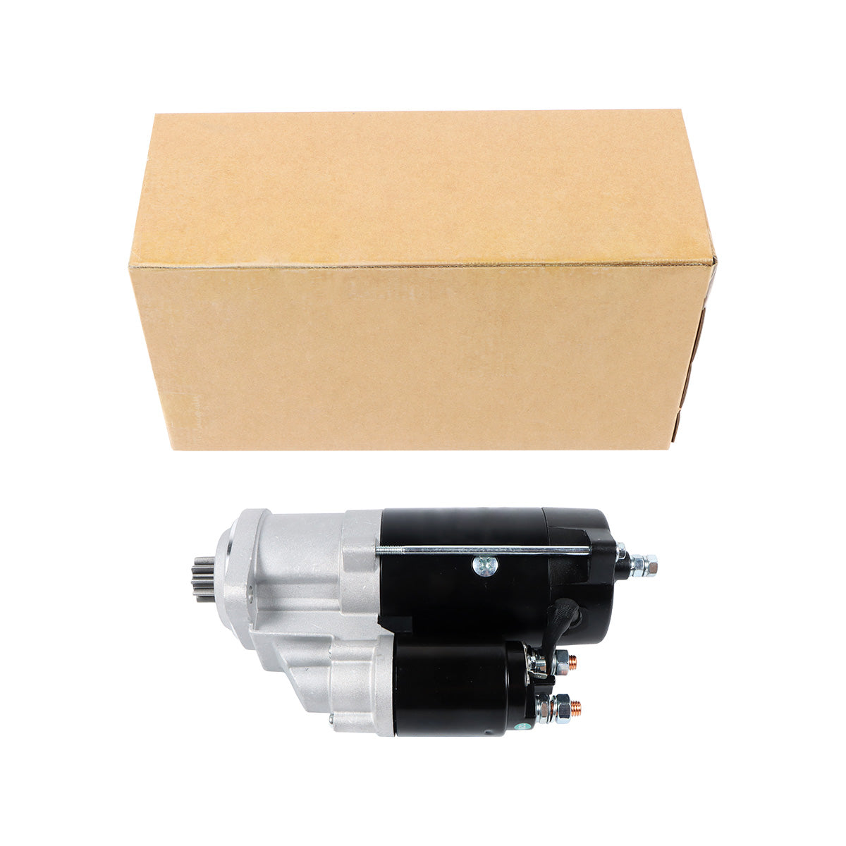 Starter Motor 12V 3.2kW 10T RE521488 RE543483 RE551446 for John Deere Tractor 5065M 5075M 5083E 5085M - Sinocmp Package