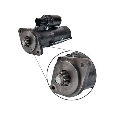 Motor de arranque 1 unidade 04125029,04606973,IS1375,AZF4861,11.132.367,MS653 12V 4.0kW 10T compatível com Deutz TCD 3.6 L4 Tier 4B III 67-120HP
