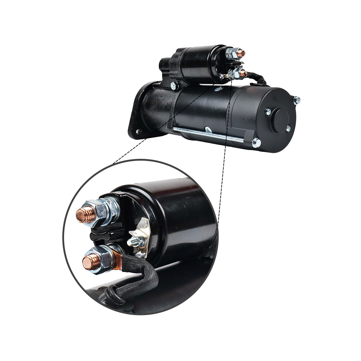 Démarreur 12V 4,0kW 10T 04125029 04606973 pour moteur Deutz TCD 3.6 L4 - Sinocmp