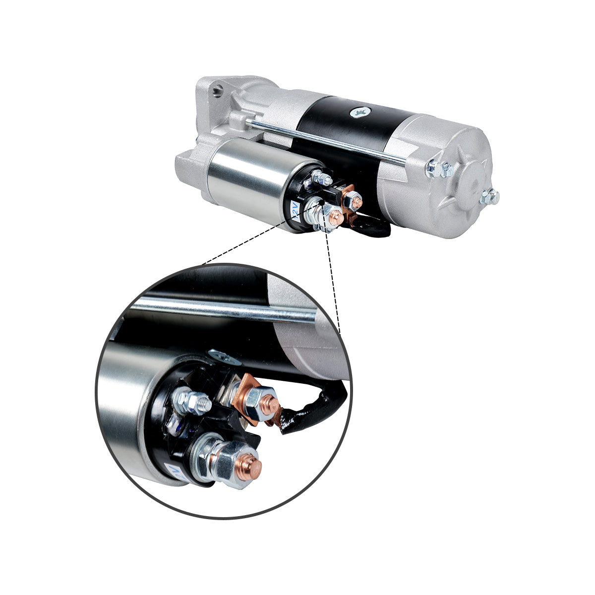 Starter Motor 12V 6685190 6676957 for Bobcat Skid Steer Loader 751 753 763 773 - Detail
